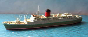 Passenger vessel "Carmania" Cunard Line (1 p.) GB 1963-67 no. 73c from Albatros